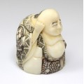 netsuke Hotei. fildes natural. perioada Meiji. Japonia cca 1880-1910